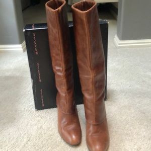 STEVEN by Steve Madden Maryn Congac leather boots